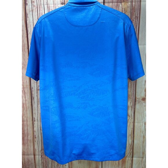 Nike‎ Mens Dri-Fit Standard Fit Polo Large Blue Subtle Camo - Picture 2 of 7